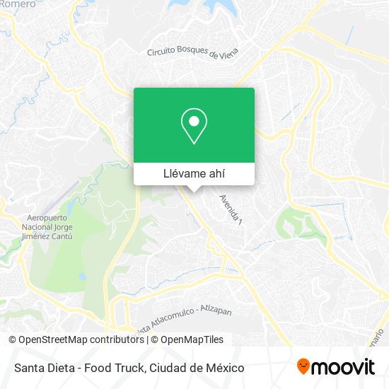 Mapa de Santa Dieta - Food Truck