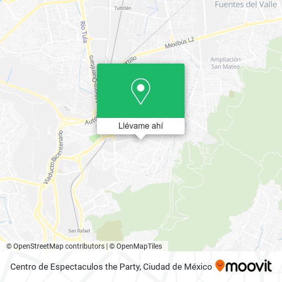 Mapa de Centro de Espectaculos the Party