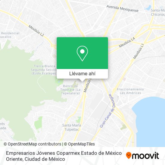 Mapa de Empresarios Jóvenes Coparmex Estado de México Oriente