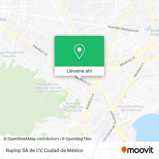 Mapa de Ruplop SA de CV