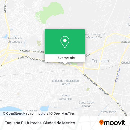 Mapa de Taquería El Huizache