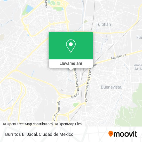 Mapa de Burritos El Jacal