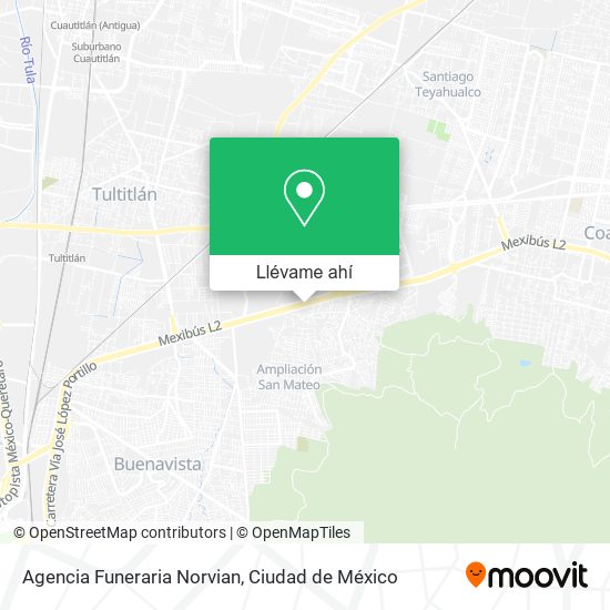 Mapa de Agencia Funeraria Norvian