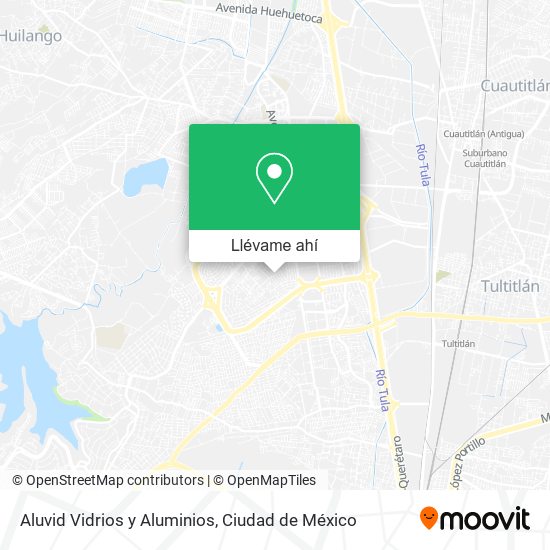 Mapa de Aluvid Vidrios y Aluminios