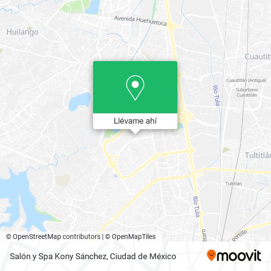 Mapa de Salón y Spa Kony Sánchez