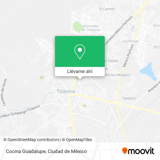 Mapa de Cocina Guadalupe