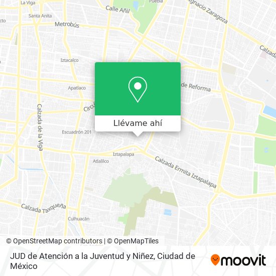 Mapa de JUD de Atención a la Juventud y Niñez