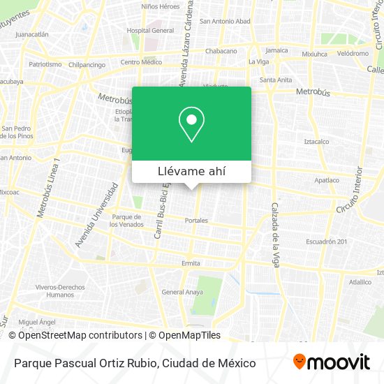 Mapa de Parque Pascual Ortiz Rubio