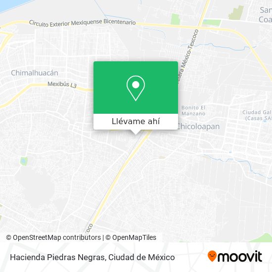 Cómo llegar a Hacienda Piedras Negras en Atenco en Autobús o Metro?