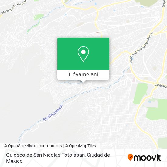 Mapa de Quiosco de San Nicolas Totolapan