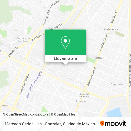 Mapa de Mercado Carlos Hank Gonzalez