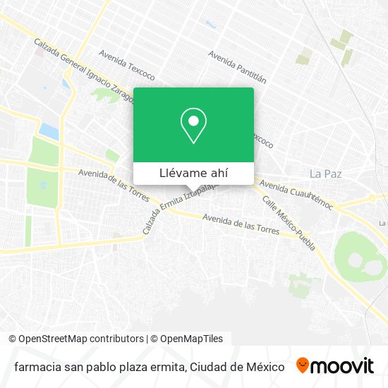 Mapa de farmacia san pablo plaza ermita