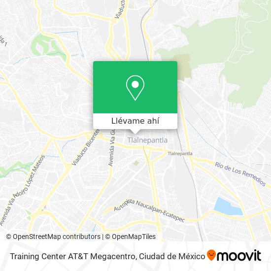 Mapa de Training Center AT&T Megacentro