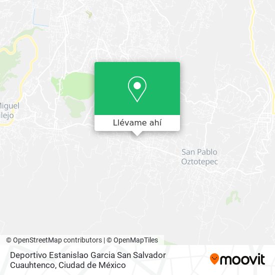 Mapa de Deportivo Estanislao Garcia San Salvador Cuauhtenco