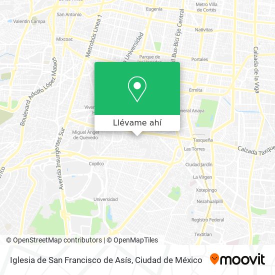 Mapa de Iglesia de San Francisco de Asís