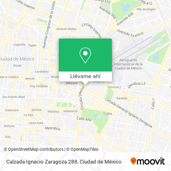 Mapa de Calzada Ignacio Zaragoza 288