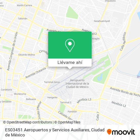 Mapa de ES03451 Aeropuertos y Servicios Auxiliares