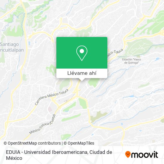 Mapa de EDUIA - Universidad Iberoamericana