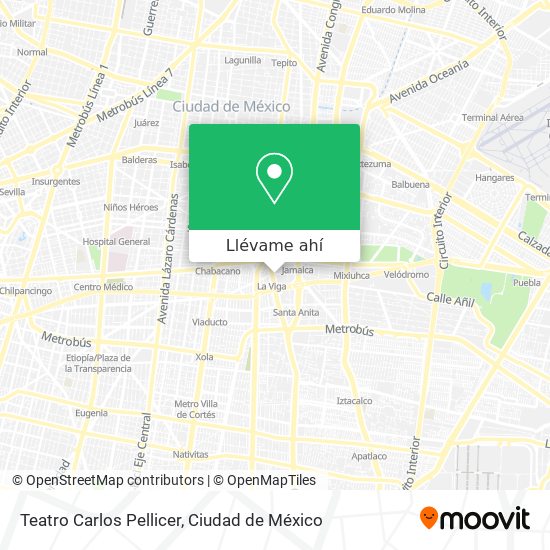 Mapa de Teatro Carlos Pellicer