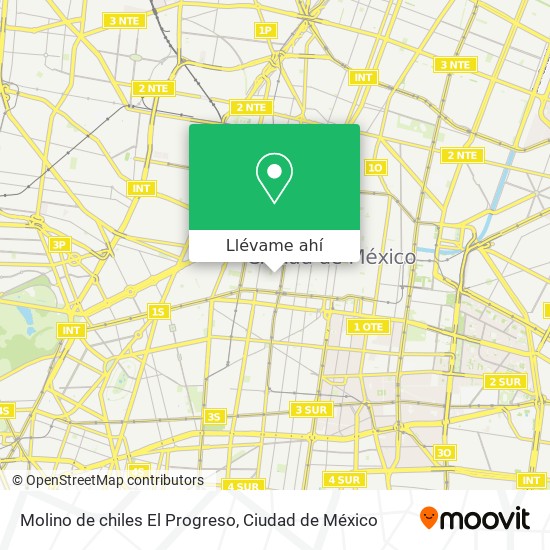 Mapa de Molino de chiles El Progreso