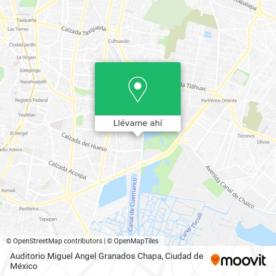 Mapa de Auditorio Miguel Angel Granados Chapa