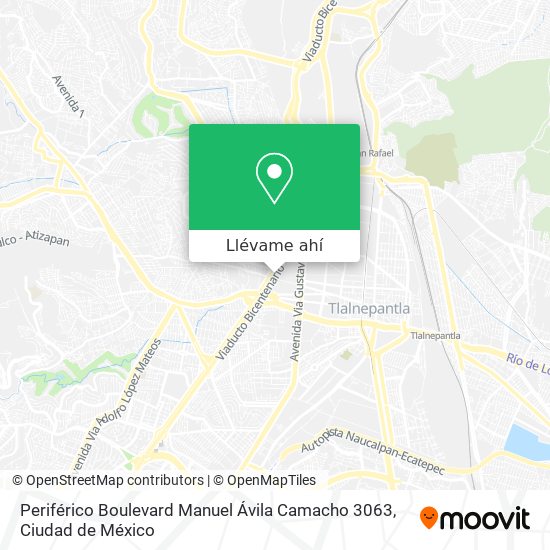 Mapa de Periférico Boulevard Manuel Ávila Camacho 3063