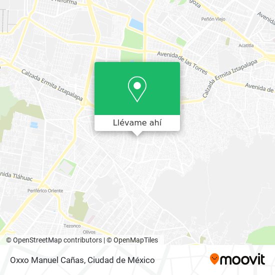 Mapa de Oxxo Manuel Cañas