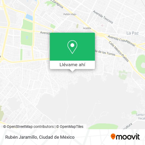 Mapa de Rubén Jaramillo