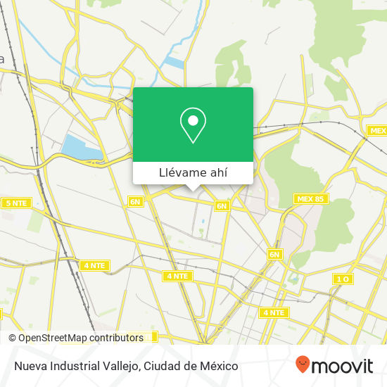 Mapa de Nueva Industrial Vallejo