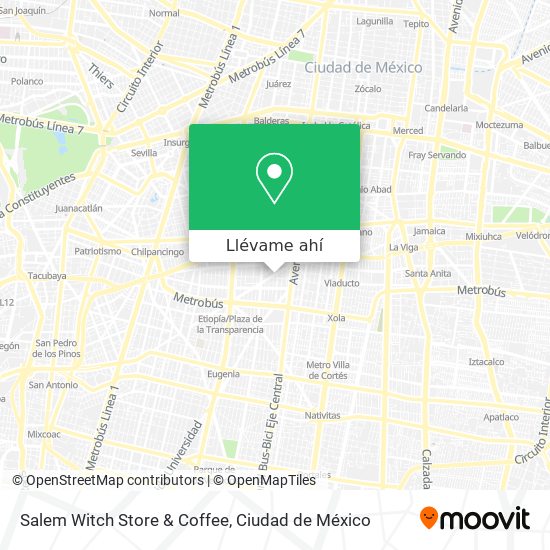 Mapa de Salem Witch Store & Coffee