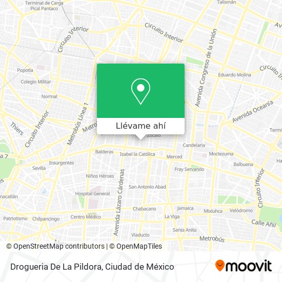 Mapa de Drogueria De La Pildora