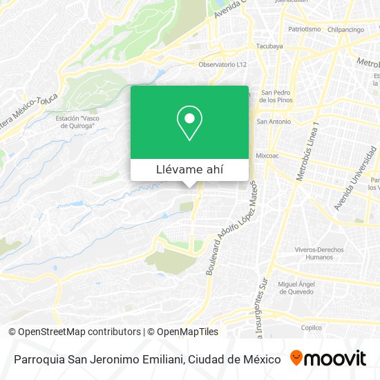 Mapa de Parroquia San Jeronimo Emiliani