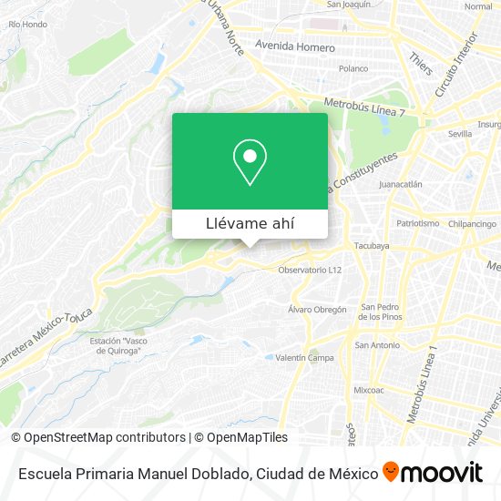 Mapa de Escuela Primaria Manuel Doblado