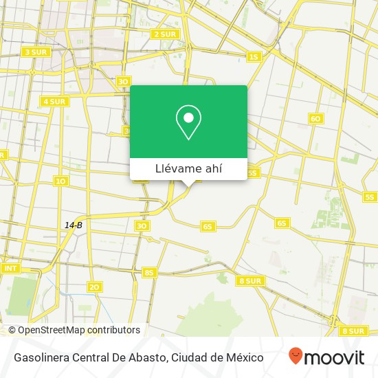 Mapa de Gasolinera Central De Abasto