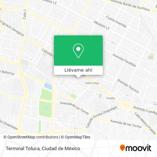 Cómo llegar a Terminal Toluca en Iztacalco en Autobús o Metro?