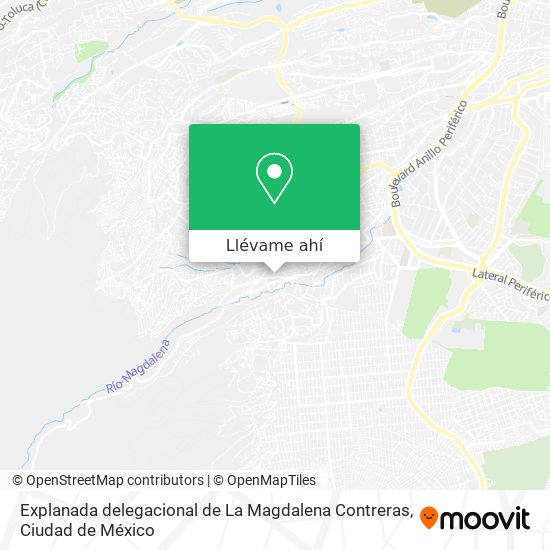 Mapa de Explanada delegacional de La Magdalena Contreras