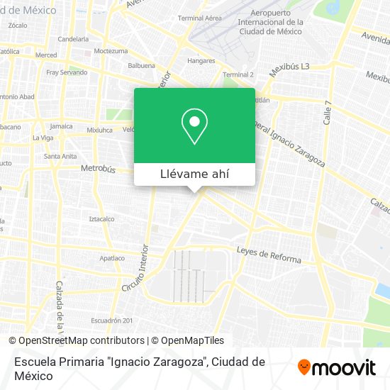 Mapa de Escuela Primaria "Ignacio Zaragoza"