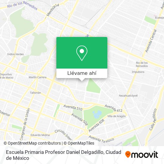 Mapa de Escuela Primaria Profesor Daniel Delgadillo