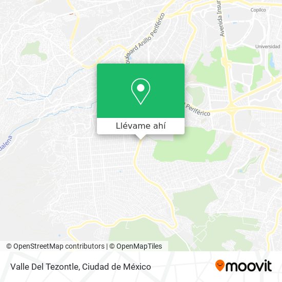 Mapa de Valle Del Tezontle