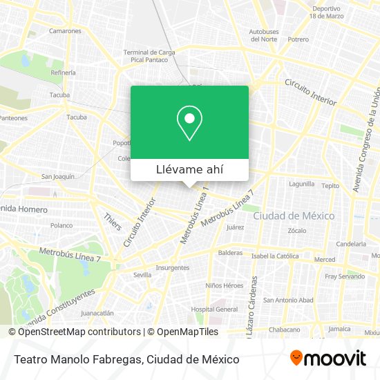 Mapa de Teatro Manolo Fabregas