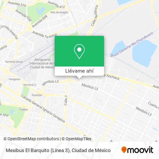Mapa de Mexibus El Barquito (Línea 3)