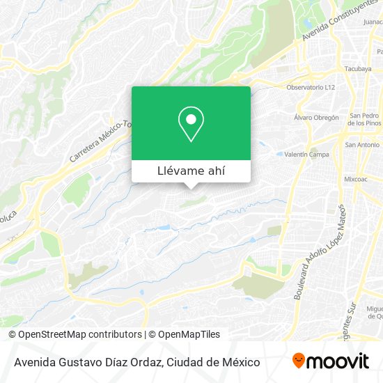 Mapa de Avenida Gustavo Díaz Ordaz