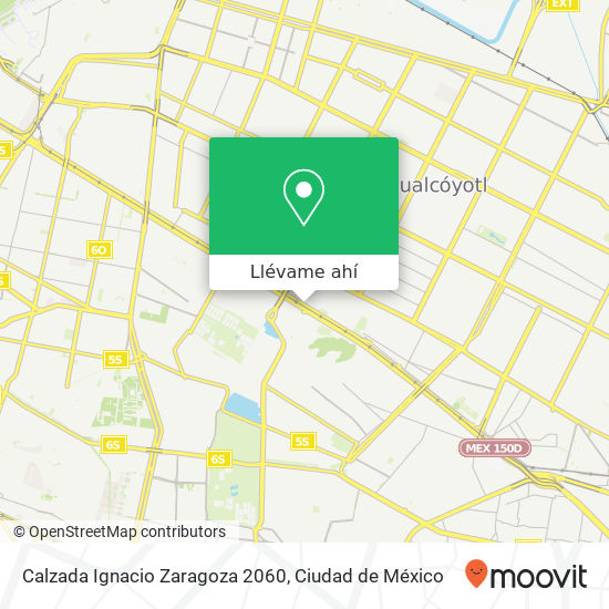 Mapa de Calzada Ignacio Zaragoza 2060