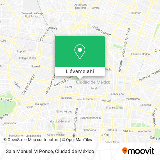 Mapa de Sala Manuel M Ponce