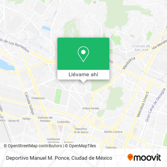 Mapa de Deportivo Manuel M. Ponce