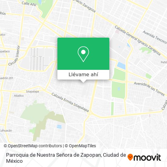 Mapa de Parroquia de Nuestra Señora de Zapopan