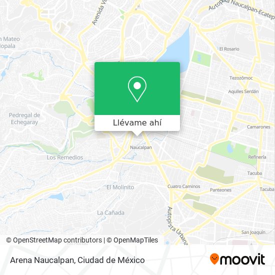 Mapa de Arena Naucalpan
