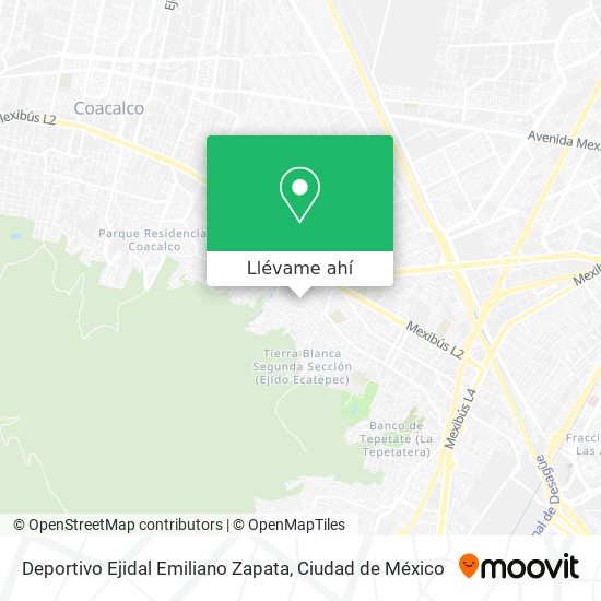 Mapa de Deportivo Ejidal Emiliano Zapata