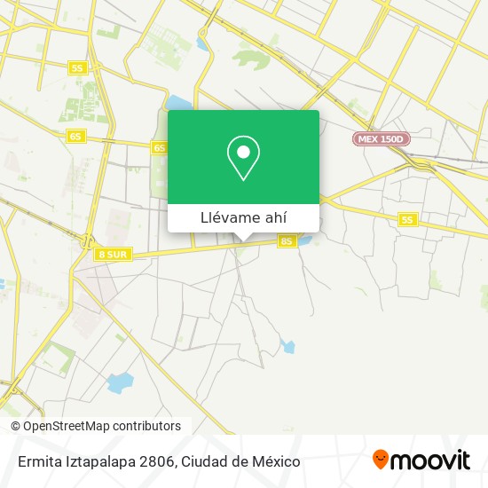 Mapa de Ermita Iztapalapa 2806