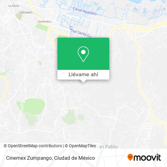 Mapa de Cinemex Zumpango